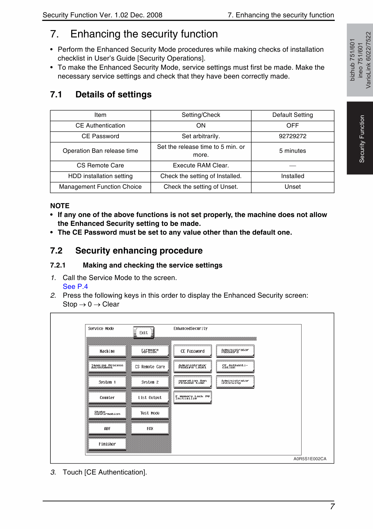 Konica-Minolta bizhub 601 751 SECURITY-FUNCTION Service Manual-3